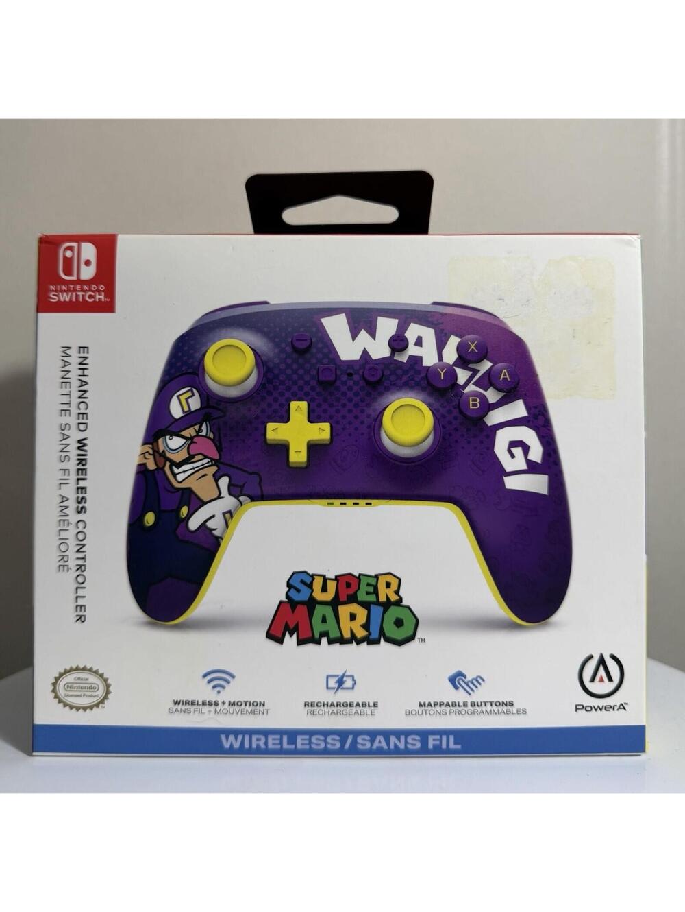 PowerA Enhanced Wireless Controller for Nintendo Switch - Super Mario: Waluigi